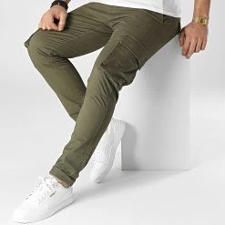 Meilleure affaire 🎁 Pantalon Cargo DP9090 Vert Kaki de Classic Series ⭐ -Classic Series Soldes classic series 300864 DP9090 016 20220301T143158 03