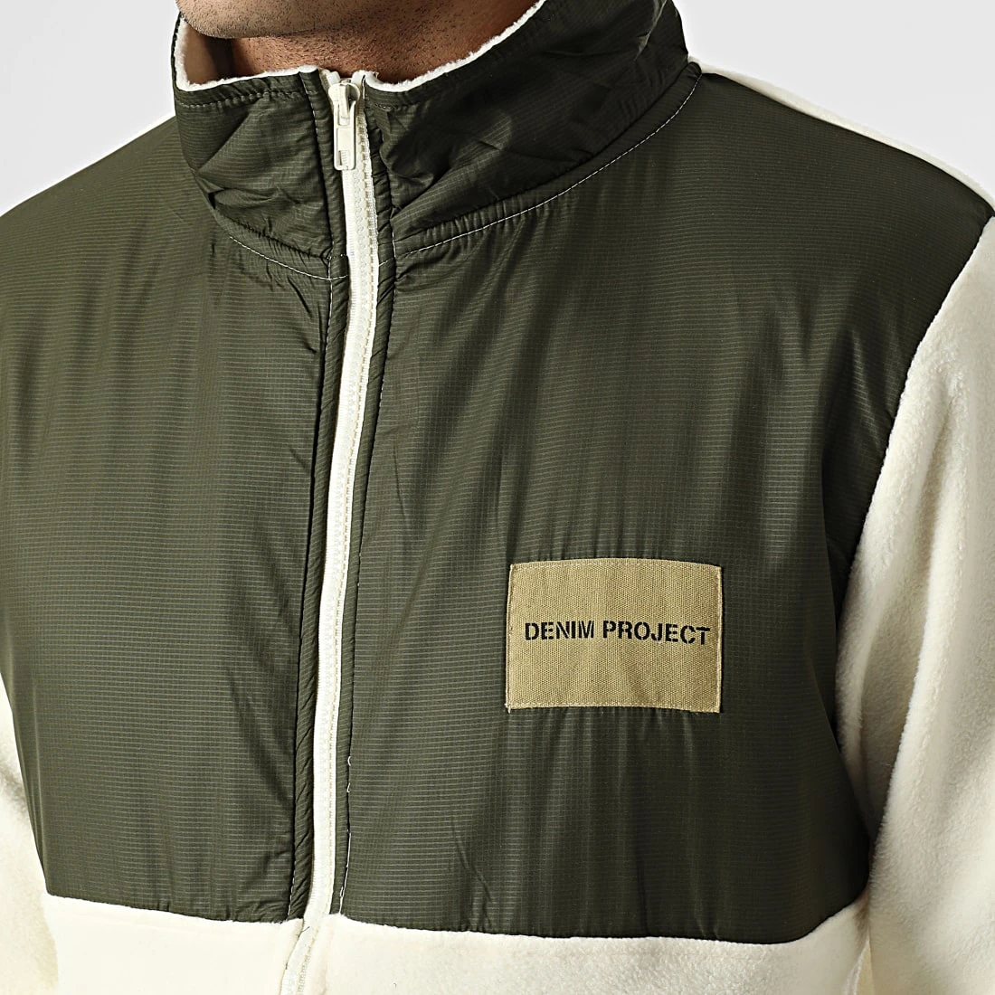 Offres 👍 Veste Polaire Zippée AW21-COLL-02-006 Beige Vert Kaki de Classic Series 🤩 4 Offres 👍 Veste Polaire Zippée AW21-COLL-02-006 Beige Vert Kaki de Classic Series 🤩 – Image 2