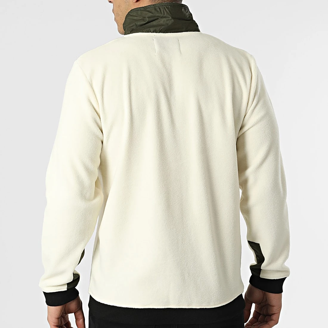 Offres 👍 Veste Polaire Zippée AW21-COLL-02-006 Beige Vert Kaki de Classic Series 🤩 6 Offres 👍 Veste Polaire Zippée AW21-COLL-02-006 Beige Vert Kaki de Classic Series 🤩 – Image 4