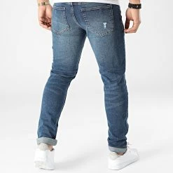Le moins cher 🧨 Jean Slim Mr Red Destroy Bleu Denim de Classic Series 🔥 -Classic Series Soldes classic series 301359 DP 3 2020 019 076 20220204T154555 04