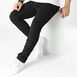 Le moins cher ❤️ Jean Slim D-3213 Noir de Classic Series ✔️ -Classic Series Soldes classic series 302362 D 3213 20220301T145914 03