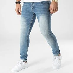 Offres 🧨 Jean Slim D-3216 Bleu Wash de Classic Series 🛒