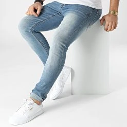 Offres 🧨 Jean Slim D-3216 Bleu Wash de Classic Series 🛒 -Classic Series Soldes classic series 302369 D 3216 20220208T160116 03