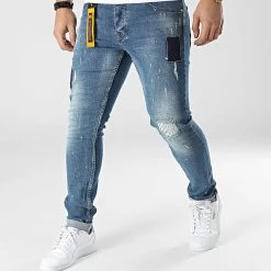 Grosses soldes 🛒 Jean Slim 59-12A Bleu Denim de Classic Series 👍