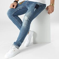 Grosses soldes 🛒 Jean Slim 59-12A Bleu Denim de Classic Series 👍 -Classic Series Soldes classic series 302374 2021 59 12A 20220208T161905 03