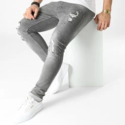 Tout neuf 🎁 Jean Slim 012 Gris de Classic Series ⭐ -Classic Series Soldes classic series 302406 012 20220301T150210 03
