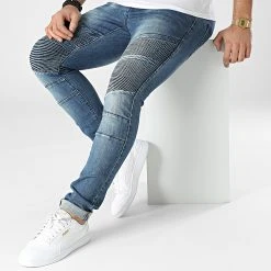 Grosses soldes ✨ Jean Slim D-3214 Bleu Denim de Classic Series ⌛ -Classic Series Soldes classic series 302408 D 3214 20220208T161850 03