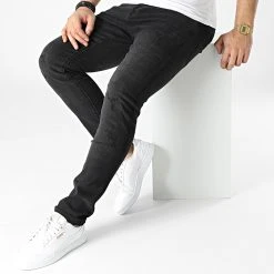 Budget ❤️ Jean Slim D-3228 Noir de Classic Series 🔥 -Classic Series Soldes classic series 302409 D 3228 20220301T150242 03