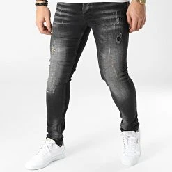 Meilleure vente ⌛ Jean Slim 004 Noir de Classic Series 💯
