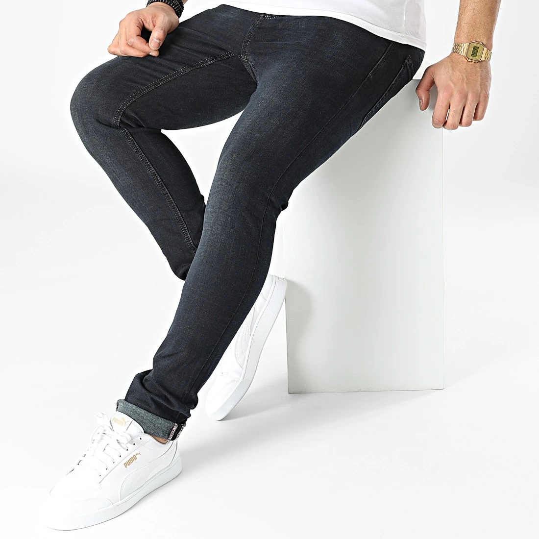 Acheter 🌟 Jean Slim D-3156 Bleu Brut de Classic Series ⌛ 5 Acheter 🌟 Jean Slim D-3156 Bleu Brut de Classic Series ⌛ – Image 3