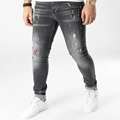 Meilleur prix 🥰 Jean Slim 014 Noir de Classic Series 🧨