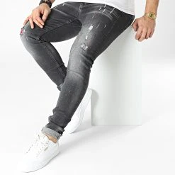 Meilleur prix 🥰 Jean Slim 014 Noir de Classic Series 🧨 -Classic Series Soldes classic series 302454 014 20220301T150515 03