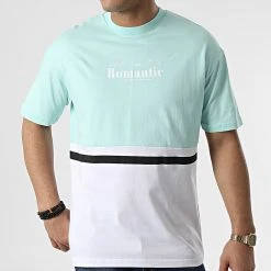 Grosses soldes 😉 Tee Shirt G22-572 Blanc Turquoise de Classic Series 👏 -Classic Series Soldes classic series 304693 G22 572 MINT BEYAZ 20220222T154410 03