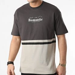 Bon marché ❤️ Tee ⭐ Shirt G22-572 Beige Gris Anthracite de Classic Series 😍