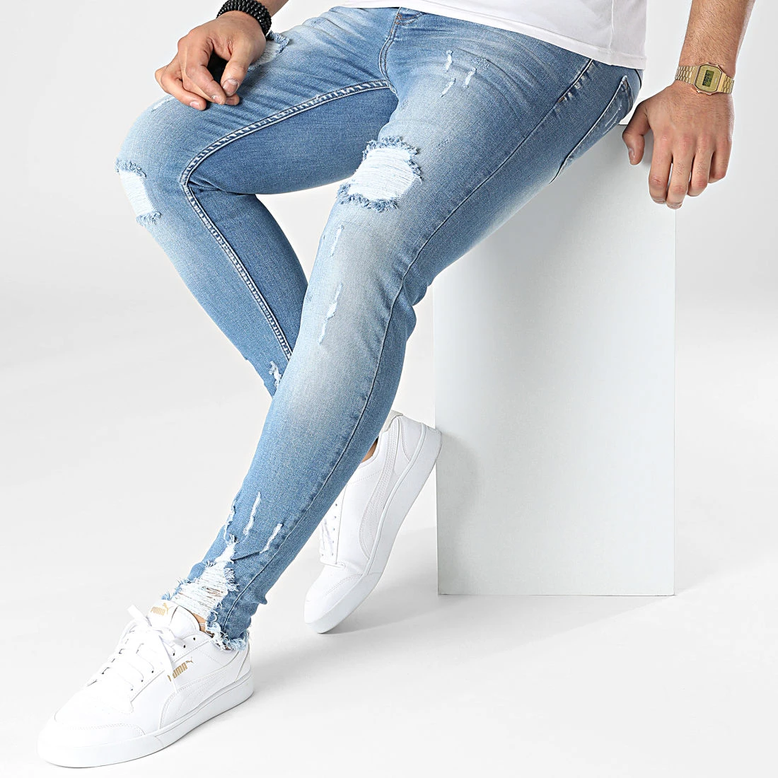Vente flash 🧨 Jean Skinny DHZ-3748 Bleu Denim de Classic Series 🧨 4 Vente flash 🧨 Jean Skinny DHZ-3748 Bleu Denim de Classic Series 🧨 – Image 2