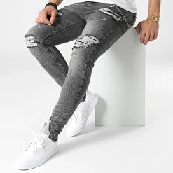 Le moins cher 🤩 Jean Skinny DHZ-3706 Gris Anthracite de Classic Series ✔️ -Classic Series Soldes classic series 307135 DHZ 3706 1 A FUME 20220304T151829 03