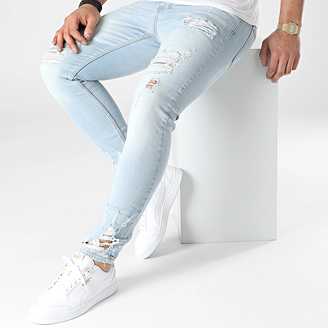 Vente flash 😀 Jean Skinny DHZ-36665 Bleu Wash de Classic Series 👍 4 Vente flash 😀 Jean Skinny DHZ-36665 Bleu Wash de Classic Series 👍 – Image 2