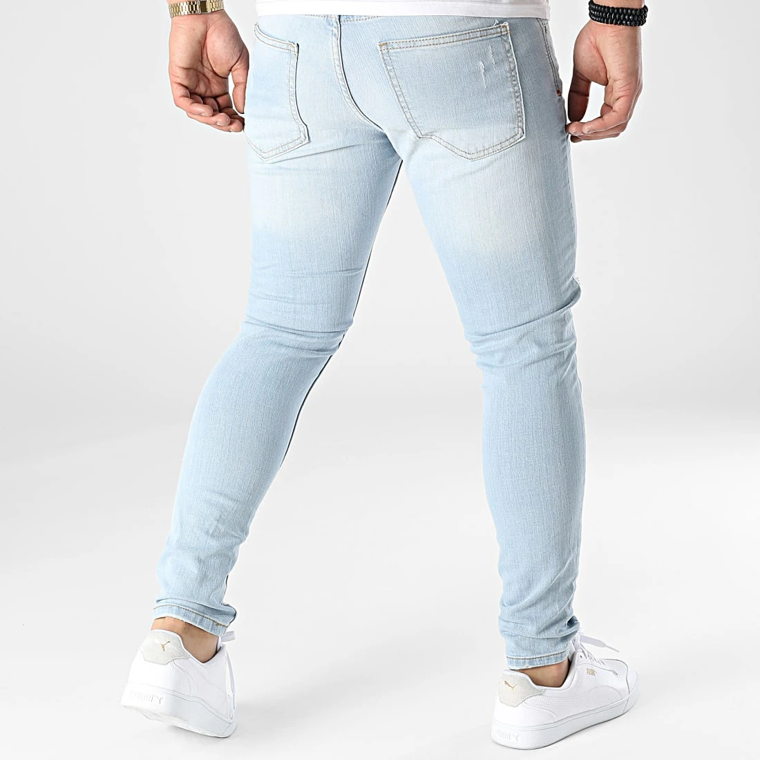 Vente flash 😀 Jean Skinny DHZ-36665 Bleu Wash de Classic Series 👍 6 Vente flash 😀 Jean Skinny DHZ-36665 Bleu Wash de Classic Series 👍 – Image 4
