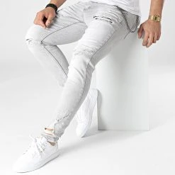 Meilleure affaire 🔥 Jean Skinny DHZ-3683 Gris de Classic Series 🔔 -Classic Series Soldes classic series 307210 DHZ 3683 2 A FUME 20220304T161024 02