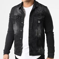 Acheter ❤️ Veste Jean DH-3583 Noir de Classic Series ⭐ -Classic Series Soldes classic series 307243 DH 3583 1 SIYAH 20220304T151120 03