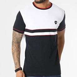 Grosses soldes 🎉 Tee Shirt 20219 Blanc Bleu Marine de Classic Series ⭐ -Classic Series Soldes classic series 307271 20219 WHITE 20220304T143053 03