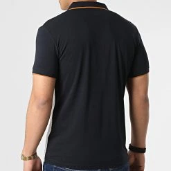 Nouveau ✔️ Polo Manches Courtes 20315 Blanc Bleu Marine de Classic Series ⭐ -Classic Series Soldes classic series 307302 20315 WHITE 20220304T145640 04