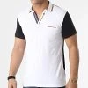 Grosses soldes ✨ Polo Manches Courtes 20285 Blanc Noir de Classic Series 🌟