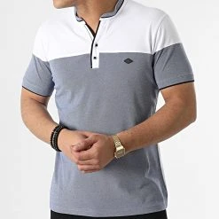 Meilleure vente 🔔 Polo Manches Courtes 20179 Bleu Blanc de Classic Series ⭐ -Classic Series Soldes classic series 307358 20179 BLUE 20220304T145940 03