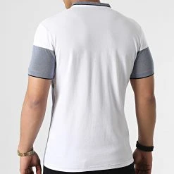 Meilleure vente 🔔 Polo Manches Courtes 20179 Bleu Blanc de Classic Series ⭐ -Classic Series Soldes classic series 307358 20179 BLUE 20220304T145941 04