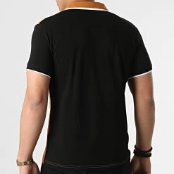 Meilleure affaire ⭐ Polo Manches Courtes 20285 Camel Noir de Classic Series 😍 -Classic Series Soldes classic series 307382 20285 TABAC 20220304T145808 04