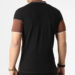 Le moins cher ❤️ Polo Manches Courtes 20179 Camel Noir de Classic Series ❤️ -Classic Series Soldes classic series 307386 20179 TABAC 20220304T145839 04