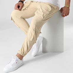De gros 💯 Pantalon Cargo G22-637 Beige de Classic Series ✔️ -Classic Series Soldes classic series 307401 G22 637 BEJ 20220304T151645 03