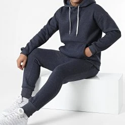 Acheter ⭐ Ensemble De Survetement F22-901 Bleu Marine Chiné de Classic Series ❤️