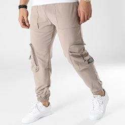 Grosses soldes 😀 Jogger Pant G22-639 Taupe de Classic Series 🎁