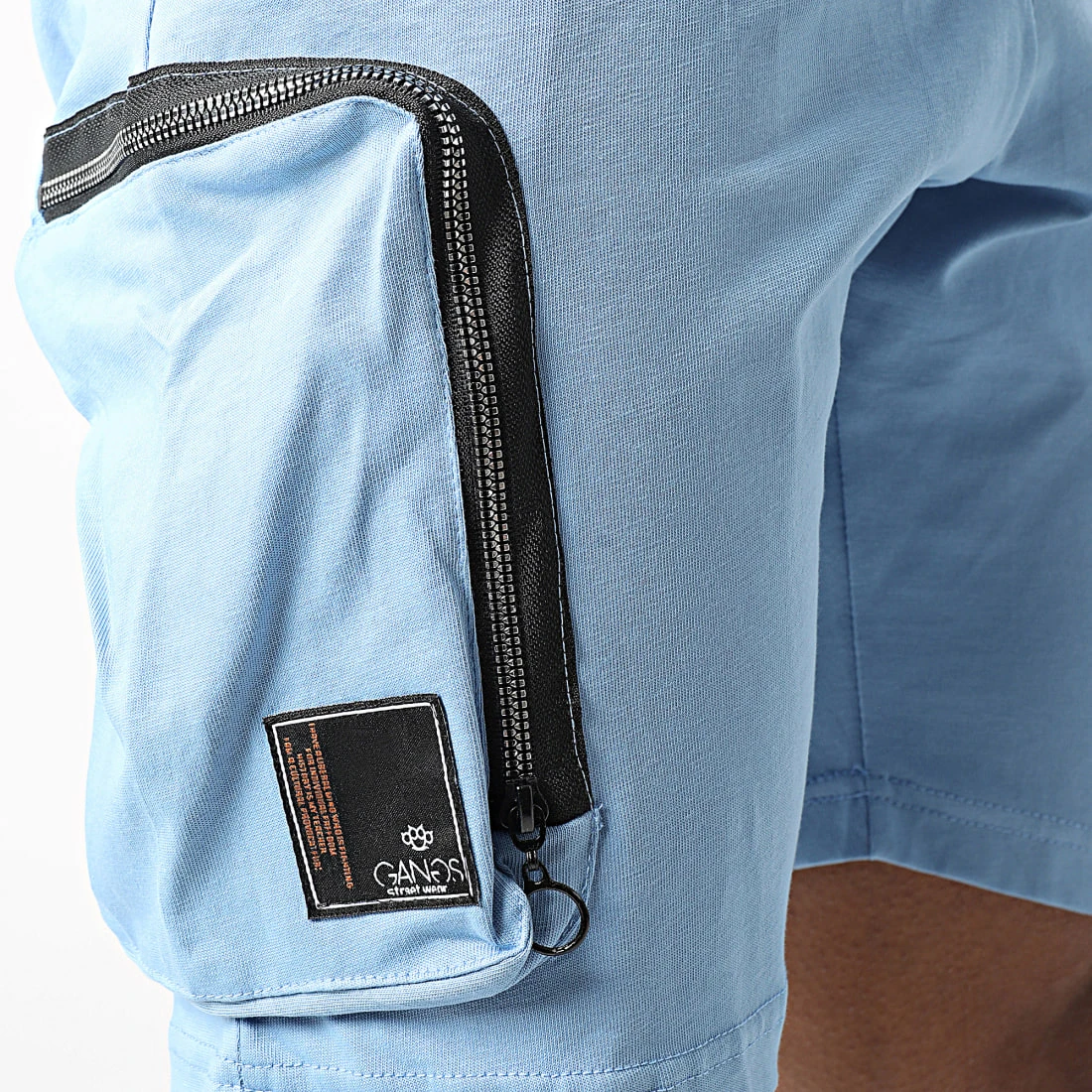 Budget ⌛ Ensemble Tee 🛒 Shirt A Poche Poitrine Et Short Jogging G22-632 Bleu Clair de Classic Series 🔥 4 Budget ⌛ Ensemble Tee 🛒 Shirt A Poche Poitrine Et Short Jogging G22-632 Bleu Clair de Classic Series 🔥 – Image 2