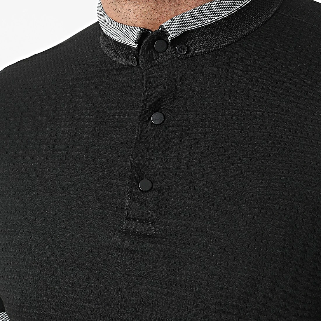 Le moins cher 😉 Polo A Manches Courtes 1095 Noir de Classic Series 🥰 4 Le moins cher 😉 Polo A Manches Courtes 1095 Noir de Classic Series 🥰 – Image 2