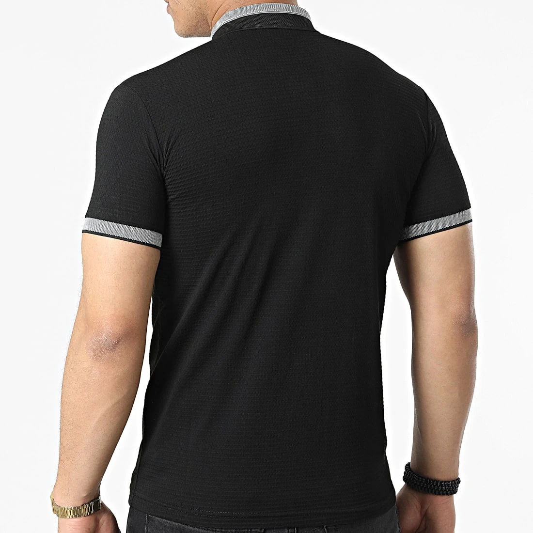 Le moins cher 😉 Polo A Manches Courtes 1095 Noir de Classic Series 🥰 6 Le moins cher 😉 Polo A Manches Courtes 1095 Noir de Classic Series 🥰 – Image 4