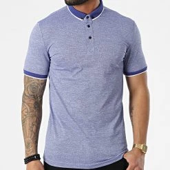 Grosses soldes 🎉 Polo A Manches Courtes 1713 Bleu Chiné de Classic Series ⭐ -Classic Series Soldes classic series 309233 ERS 1713 LACIVERT 20220317T154802 03