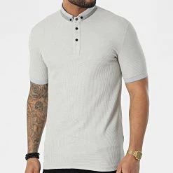 Sortie ✨ Polo A Manches Courtes 1070 Gris de Classic Series 😀