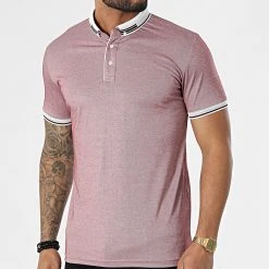 Meilleure vente ✨ Polo A Manches Courtes 1041 Bordeaux Chiné de Classic Series ✨