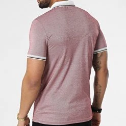 Meilleure vente ✨ Polo A Manches Courtes 1041 Bordeaux Chiné de Classic Series ✨ -Classic Series Soldes classic series 309251 ERS 1041 BORDO 20220317T153323 04