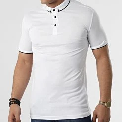 Meilleure affaire 🧨 Polo A Manches Courtes 1723 Blanc de Classic Series 🔥