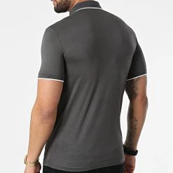 Tout neuf 👍 Polo A Manches Courtes 1723 Gris Anthracite de Classic Series ⭐ -Classic Series Soldes classic series 309261 ERS 1723 ANTARSIT 20220317T154346 04