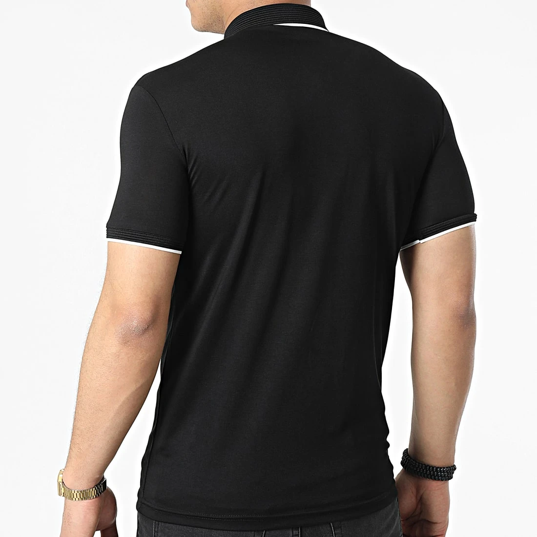 Vente flash 😍 Polo A Manches Courtes 1723 Noir de Classic Series 👍 6 Vente flash 😍 Polo A Manches Courtes 1723 Noir de Classic Series 👍 – Image 4