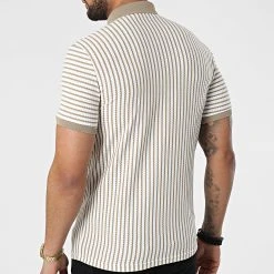 Le moins cher 👍 Polo A Manches Courtes 1750 Blanc Beige de Classic Series ❤️ -Classic Series Soldes classic series 309264 ERS 1750 BEJ EKRU 20220317T152945 04