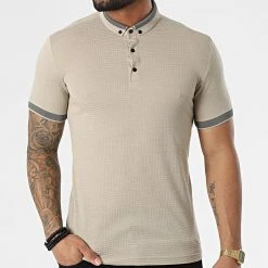 Meilleur prix 😀 Polo A Manches Courtes 1095 Beige de Classic Series ⭐ -Classic Series Soldes classic series 309281 ERS 1095 BEJ 20220317T153026 03