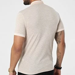 Meilleure vente ⌛ Polo A Manches Courtes 1095 Beige Chiné de Classic Series ✔️ -Classic Series Soldes classic series 309282 ERS 1095 BEJ MELANJ 20220317T153044 04