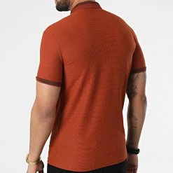 Remise ❤️ Polo A Manches Courtes 1070 Rouge Brique de Classic Series 😉 -Classic Series Soldes classic series 309285 ERS 1070 KIREMIT 20220317T154216 04