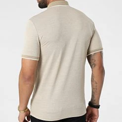 Bon marché ❤️ Polo A Manches Courtes 1713 Beige de Classic Series 💯 -Classic Series Soldes classic series 309294 ERS 1713 SUTLU 20220317T152957 04