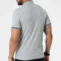 Le moins cher 😉 Polo A Manches Courtes 1095 Gris Chiné de Classic Series ❤️ -Classic Series Soldes classic series 309298 ERS 1095 GRI MELANJ 20220317T153501 04